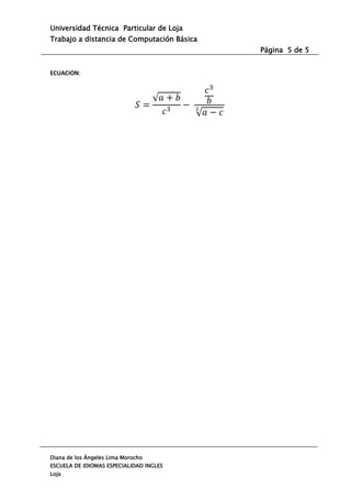 Trabajo computacion - I bimestre