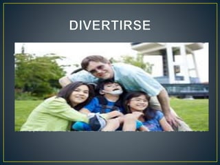 • A veces estamos tan centrados en los sacrificios que
requiere nuestro hijo, que nos olvidamos de que para él
somos Papá y Mamá, y que somos responsables
también de hacer que crezca en un ambiente feliz y
distendido. Así que más allá de encargarnos de terapias,
doctores y demás.
DEBEMOS RECORDAR DISFRUTAR DE NUESTRO
NIÑO, HACERLO FELIZ Y SERLO NOSOTROS MISMOS.
 