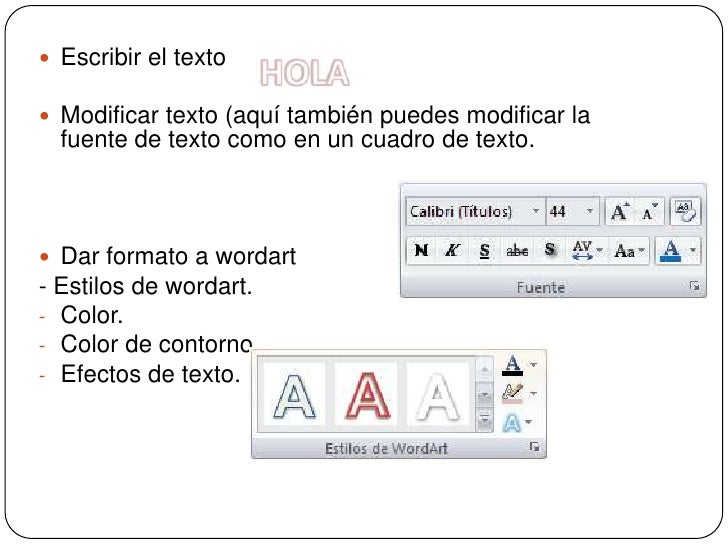 Resultado de imagen para como trabajar con textos en powerpoint