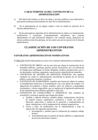 Trabajo contratos administrativos