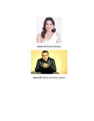 Anexo 19: Ruddy Rodríguez 
Anexo 20: “Nacho” de “Chino y Nacho” 
 
