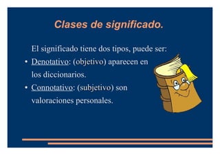 Que Significa Significado El significado y las relaciones semánticas | ODP