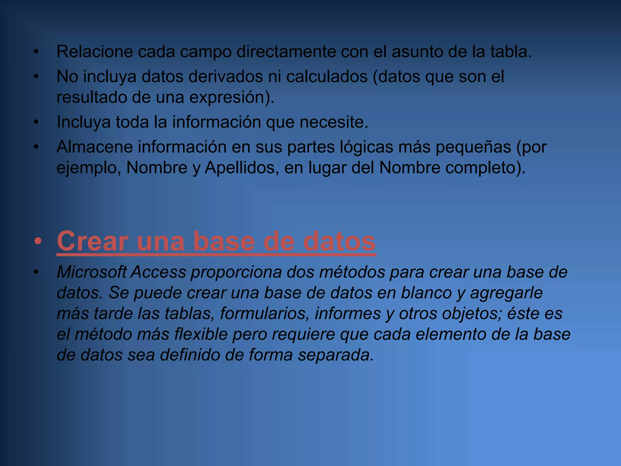 CONSULTALas consultas son preguntas que un usuario hace a la base de datos. Con ellas puede obtener información de varias tablas y con la estructura que más le interese. Además, las consultas pueden archivarse de forma que la próxima vez que se quiera hacer la misma pregunta no tendrá que volver a plantearla, será suficiente con llamar a la consulta previamente creada. La importancia de las consultas es enorme, de hecho es la potencia de esta herramienta la que permite que los gestores de base de datos sean casi imprescindibles en nuestro trabajo diario.  Existen varios tipos de consultas para emplear en Access.