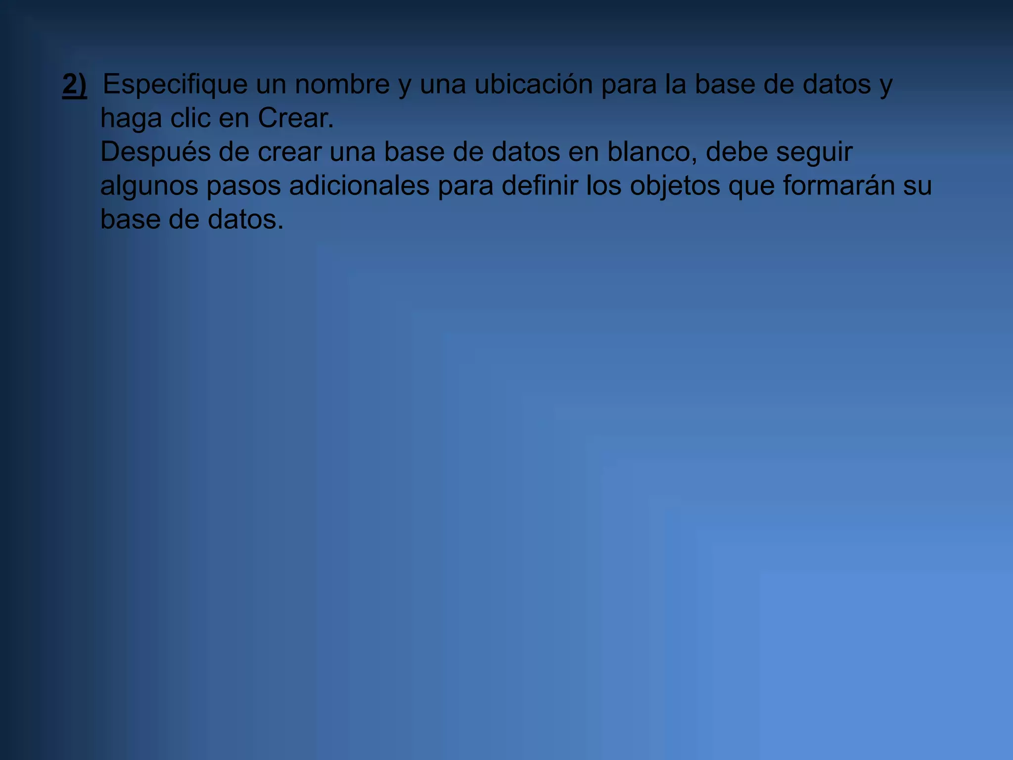 Consultas de alineación: estas consultas agregan un grupo de registros de una o más tablas al final de una o más tablas. Supongamos, por ejemplo, que se han conseguido nuevos clientes y existe una base de datos que contiene una tabla de información sobre estos. En vez de teclear nuevamente todas estas informaciones, se alinean en la tabla correspondiente de Clientes.-Consultas de creación de tablas: este tipo de consultas crea una nueva tabla basándose en todos los datos o parte de estos existentes en una o más tablas.-Consultas de parámetros: una consulta de parámetros es una consulta que, cuando se ejecuta, muestra una ventana de diálogo que solicita informaciones, como por ejemplo criterios para recuperar registros o un valor que se desea insertar en un campo.-Consultas de buscar duplicados: encuentra los registros repetidos en una misma tabla.