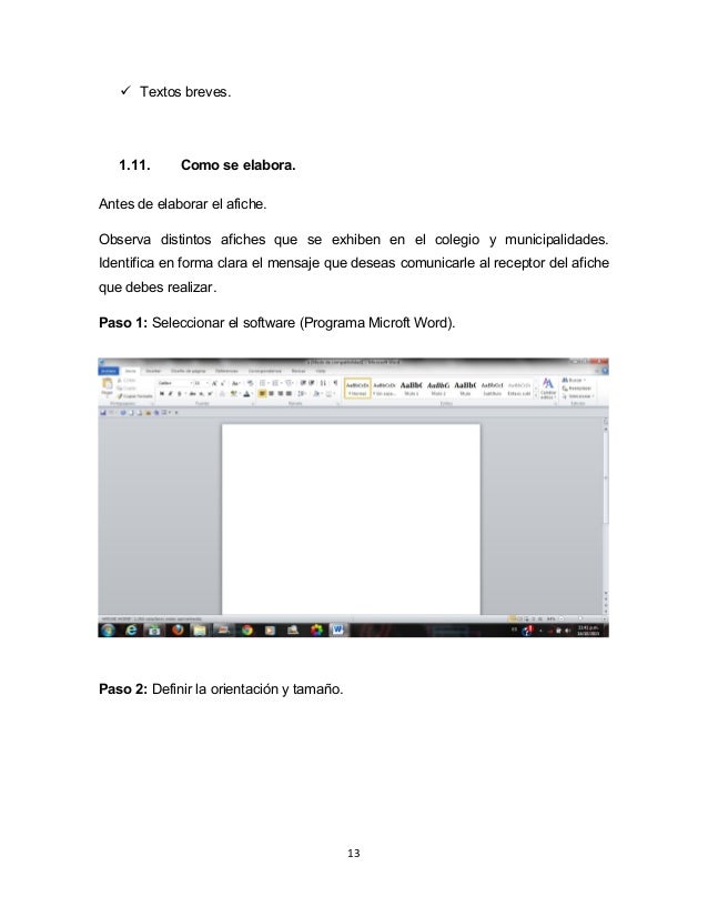 trabajo de afiche formato de afiches en word