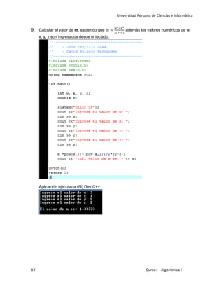 Ejercicios resueltos de c++ | PDF