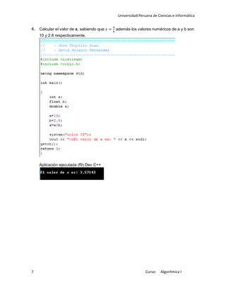 Ejercicios resueltos de c++ | PDF