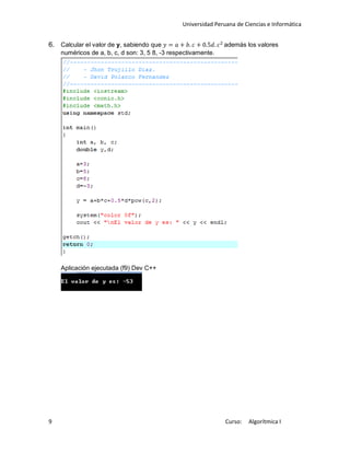 Ejercicios resueltos de c++ | PDF