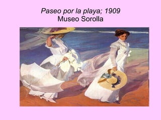 Paseo por la playa; 1909 Museo Sorolla 
