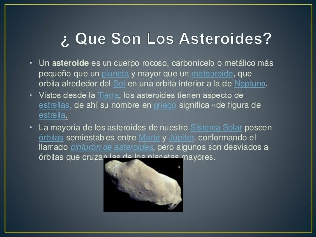 los asteroides