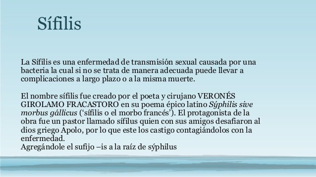 Trabajo de biologia general sifilis 1