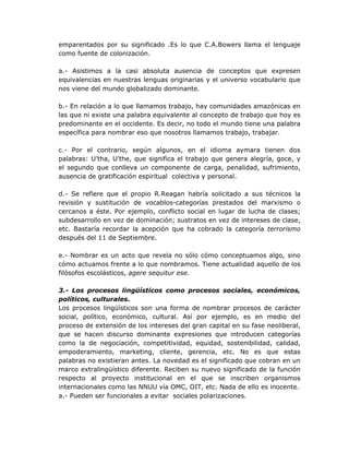 Trabajo Decente Versus Trabajo Digno Trabajo Decente Versus Trabajo Digno