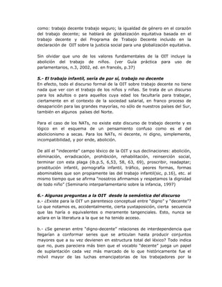 Trabajo Decente Versus Trabajo Digno Trabajo Decente Versus Trabajo Digno