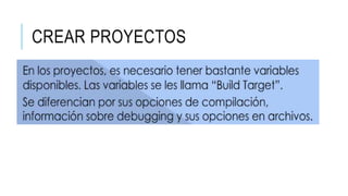 CREAR PROYECTOS
 