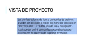 VISTA DE PROYECTO
 