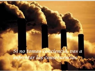 



Si no tomas conciencia, vas a
enfrentar las consecuencias
 