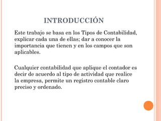 Tipos de Contabilidad Maria Molina | PPT