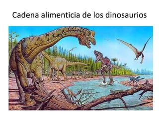 Cadena alimenticia de los dinosaurios
 