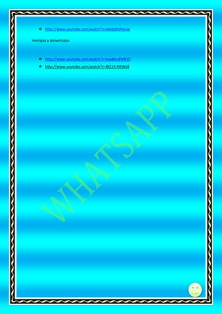  http://www.youtube.com/watch?v=p6e6dEWenzg
Ventajas y desventajas

 http://www.youtube.com/watch?v=jnwBesdWN10
 http://www.youtube.com/watch?v=lB21A-N6Wy8

di

 