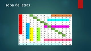 sopa de letras
 