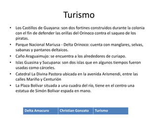 División Político TerritorialEl Estado Delta Amacuro se subdivide en cuatro municipios y 22 Parroquias.