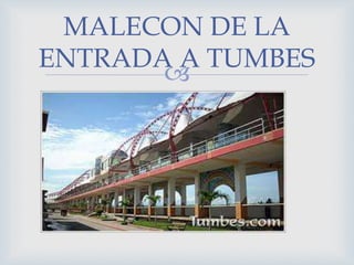 
MALECON DE LA
ENTRADA A TUMBES
 