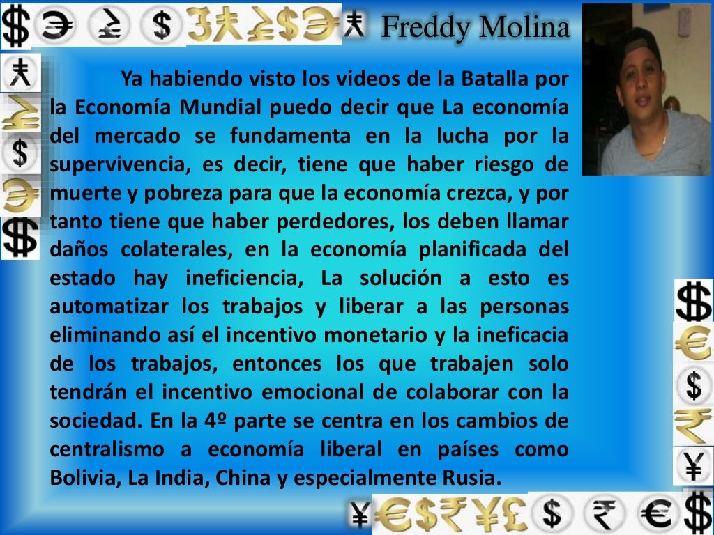 Batalla por la economía mundial...