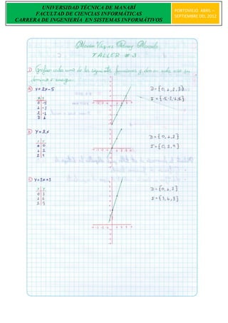 UNIVERSIDAD TÉCNICA DE MANABÍ
                                                 PORTOVIEJO ABRIL –
      FACULTAD DE CIENCIAS INFORMÁTICAS          SEPTIEMBRE DEL 2012
CARRERA DE INGENIERÍA EN SISTEMAS INFORMÁTIVOS
 