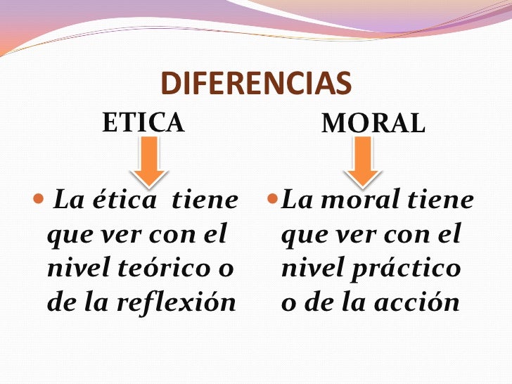 Que Diferencia Hay Entre La Etica Y La Moral Esta Diferencia