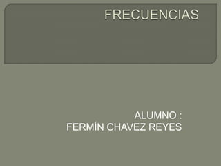 ALUMNO :
FERMÍN CHAVEZ REYES
 