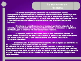 Planteamiento del
    Problema
 