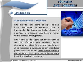 Eliminación de las fuentes de la evidencia