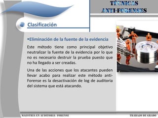 Falsificación de la Evidencia                        maestría en Auditoria  forense                                                                                     trabajo de grado