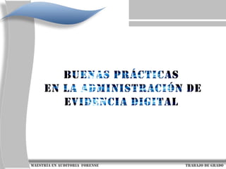 Nivel Lógico:  Busca reinicializar el medio, cambiar la composición de los datos, sobre escribir los datos o eliminar la referencia a los datos.                     maestría en Auditoria  forense                                                                                     trabajo de grado