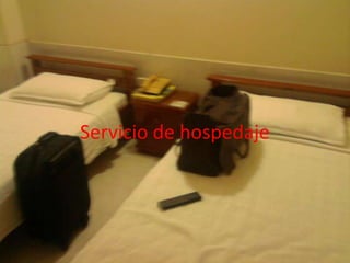 Servicio de hospedaje 