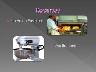    Un Horno Pastelero




                            Una Batidora
 