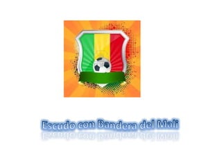 Escudo con Bandera del Mali 
