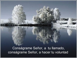 Conságrame Señor, a  tu llamado, conságrame Señor, a hacer tu voluntad  