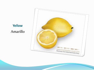 Yellow
Amarillo
 