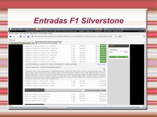 Entradas F1 Silverstone
 