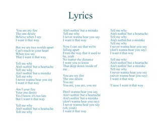 Backstreet Boys – I Want It That Way Lyrics
