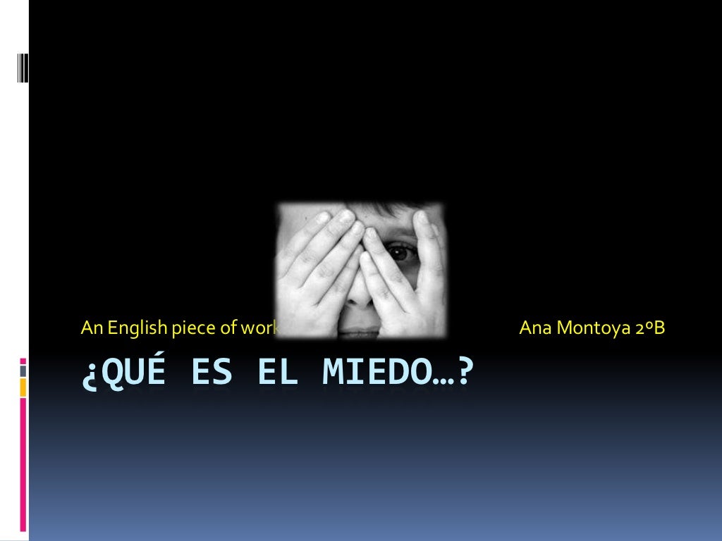 WHAT DOES "FEAR" MEAN?