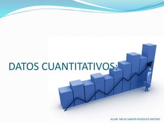 DATOS CUANTITATIVOS:
ALUM. MEJIA SABOYA RODOLFO ANTONY
 