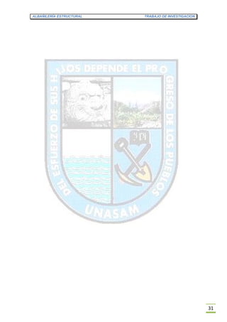 ALBAÑILERÍA ESTRUCTURAL TRABAJO DE INVESTIGACION
31
 