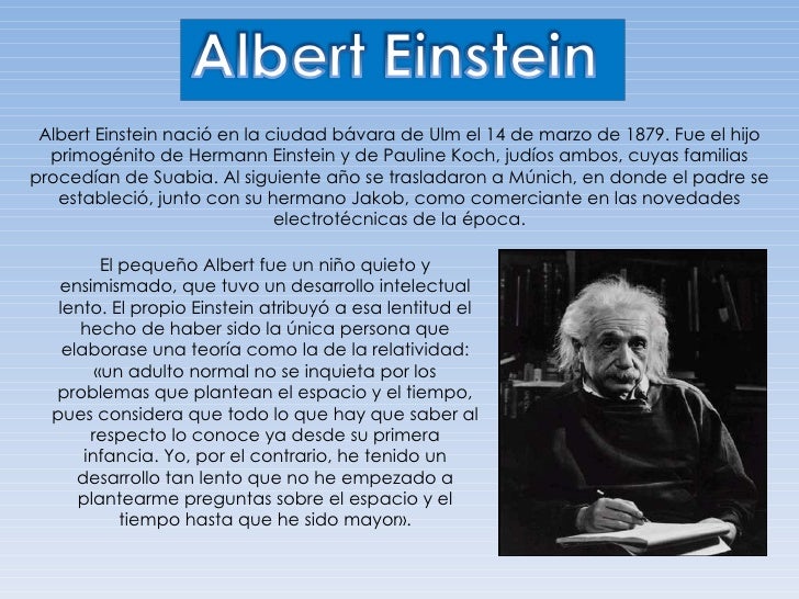 Biografia De Albert Einstein