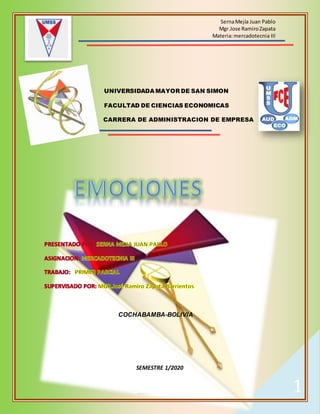 SernaMejía Juan Pablo
Mgr.Jose RamiroZapata
Materia:mercadotecnia III
“LIBERTAD-BOLIVIA” 1
UNIVERSIDADA MAYOR DE SAN SIMON
FACULTAD DE CIENCIAS ECONOMICAS
CARRERA DE ADMINISTRACION DE EMPRESA
COCHABAMBA-BOLIVIA
SEMESTRE 1/2020
 