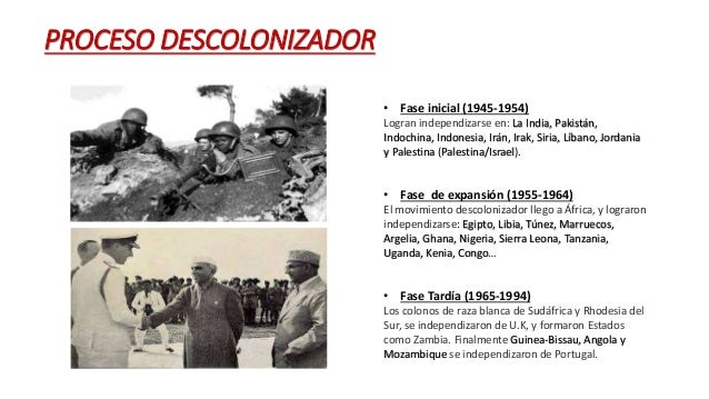Descolonización y tercer mundo.Trabajo de Javier, Rafael y