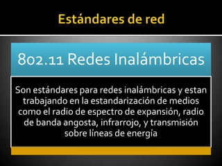 normas y estandares de red