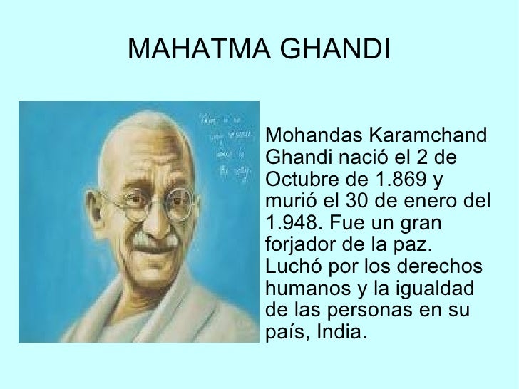 Resultado de imagen de paz 30 de enero consejos de gandhi