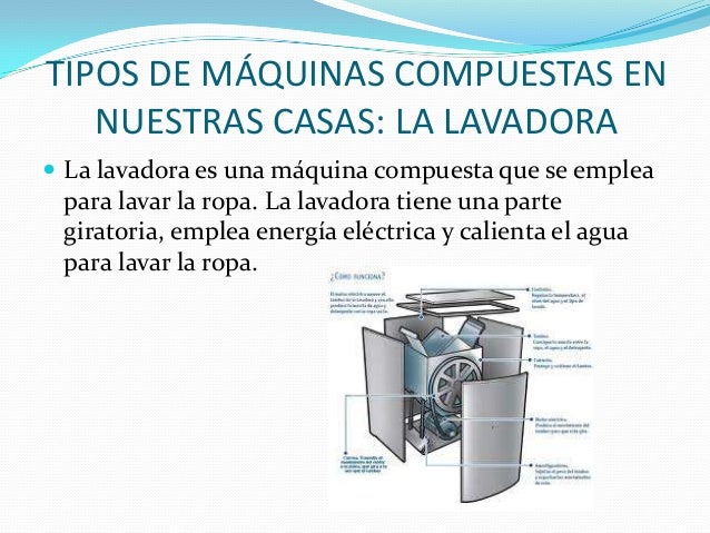 La Lavadora Es Una Maquina Compuesta